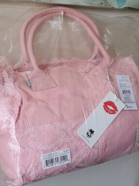 Wildfox Pink Tote bag with crossbody strap